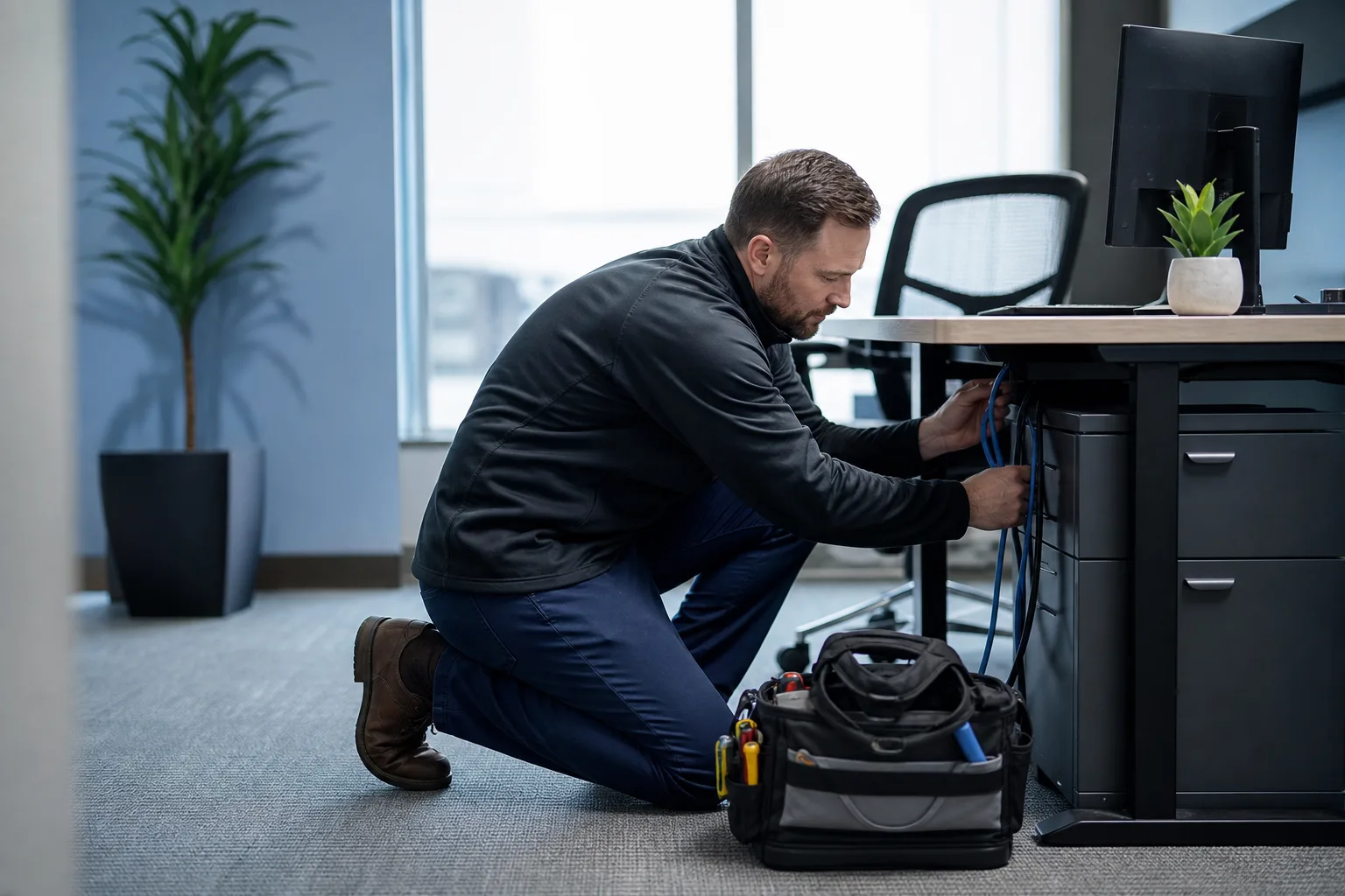 On-site support when hands-on work matters