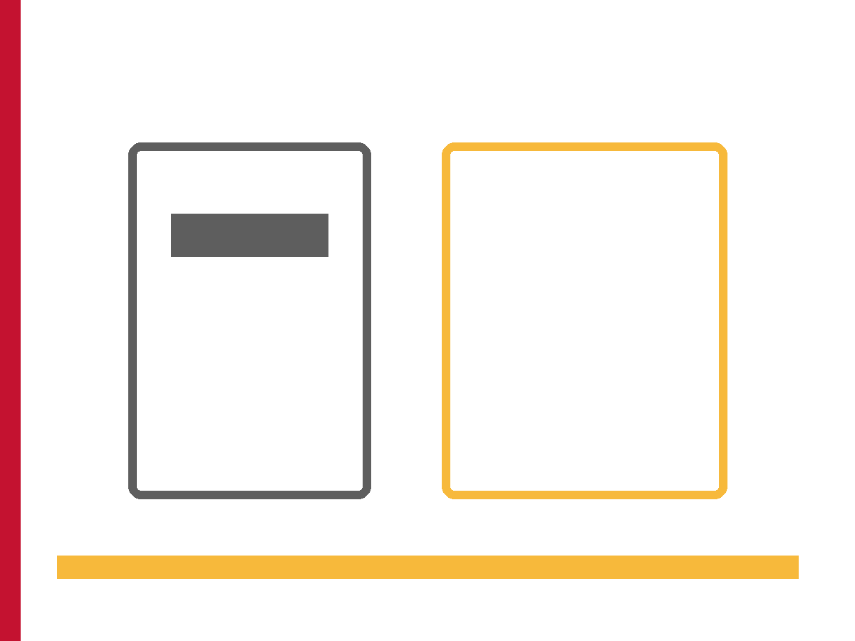 Two side-by-side rounded rectangles; the left holds a charcoal bar and the right is an empty gold outline